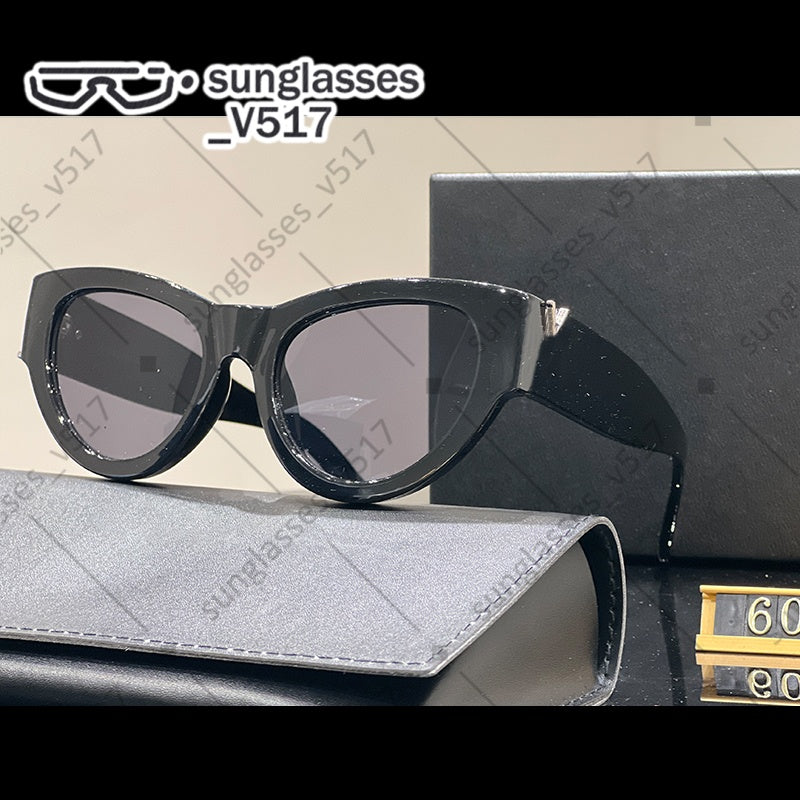 cat eye sunglasses designer glasses sunglasses for women European and American fashion sweet shades Suitable for all kinds of wear Full frame goggle