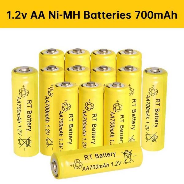10 PCS Lot AA Rechargeable Lithium Batteries Ni-MH 1.2V 700mAh High-Capacity Long Lasting for Household and Office DevicesT250116