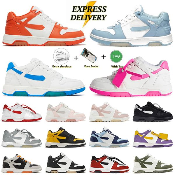 offwhitee luxury designer out of office sneaker casual shoes men women off whitesdesigner shoes whitesneakers low top rubber sole loafers tr