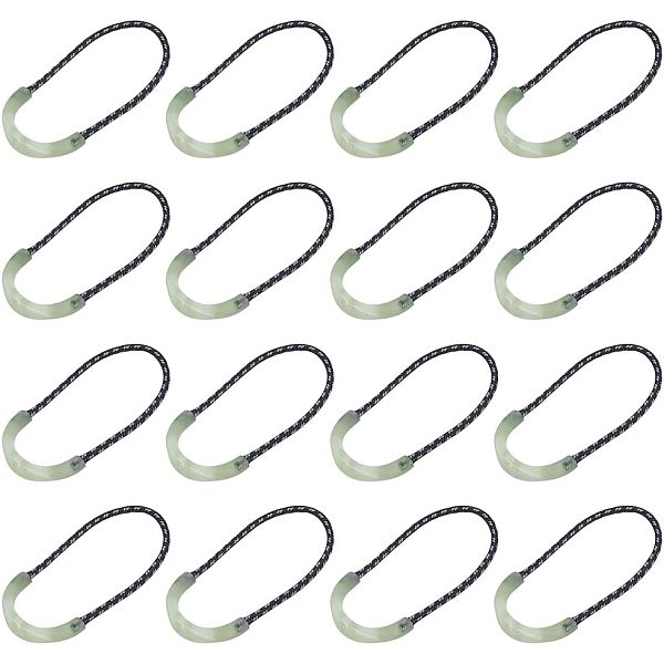 30 tirette de fermeture éclair en plastique lumineuse
