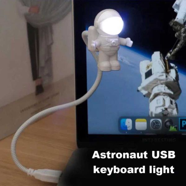 USB-powered desk lamp LED lamp Astronaut night lamp Creative keyboard lamp Book lamp Laptop gift rechargeable treasureLX241102