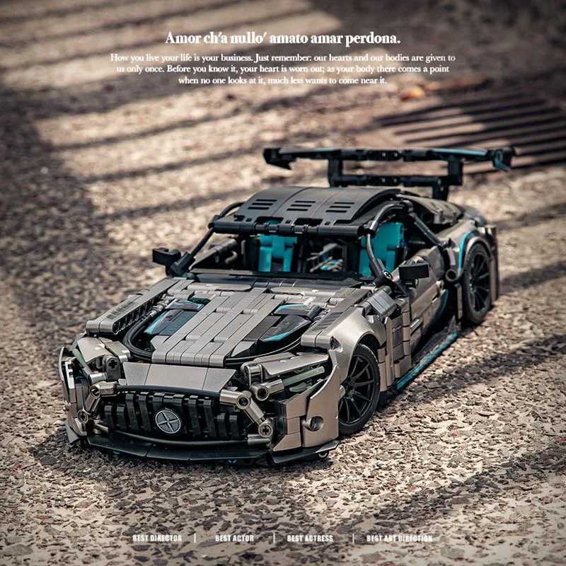 1 14 Amg Gt Technical Car Constructor Model Building Project For Adults Blocks Toys Racing Supercar Bricks Gifts For BoyfriendXJ241029