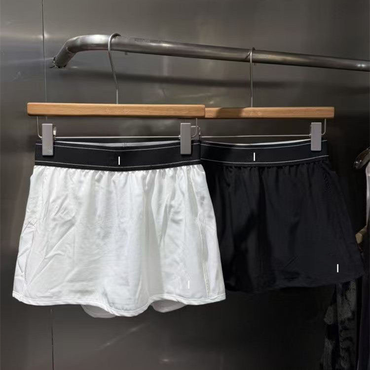 Women Sports Yoga Skirts Workout Shorts Lined Pleated Tennis Golf Skirt Anti Exposure Fitness Short Skirt with Pocket AA63