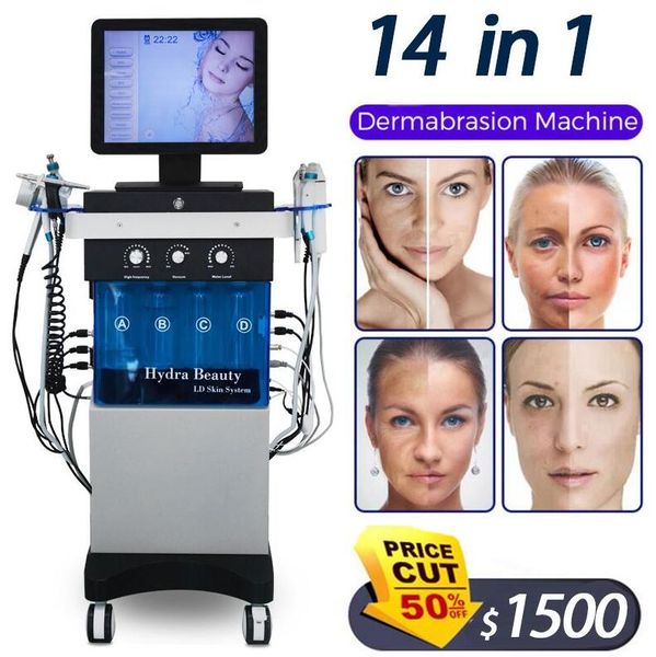 Clinic use Hydra facial Dermabrasion Machine Aqua Peeling Vacuum Face Pore Cleaning Skin Rejuvenation Water Oxygen Jet Beauty Equipment