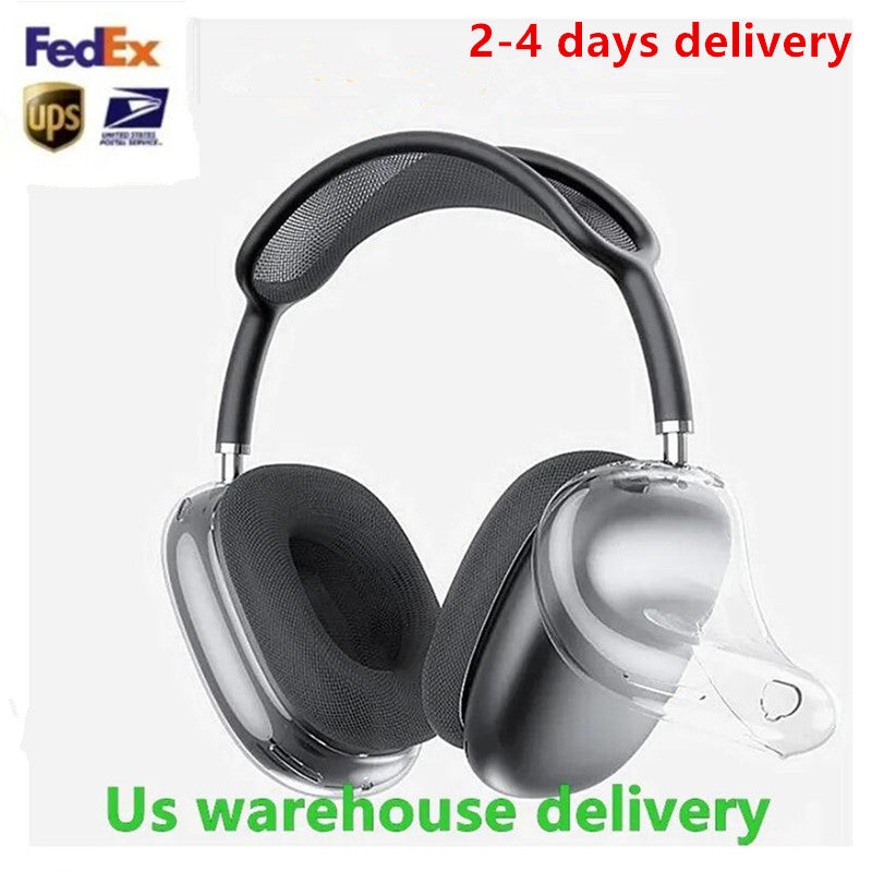 US Warehouse for Apple Airpods Max Pro 2 3 4 USB C Bluetooth Headphone Earbuds Accessories Transparent TPU Silicone Case Noise Cancelling Headset Ca
