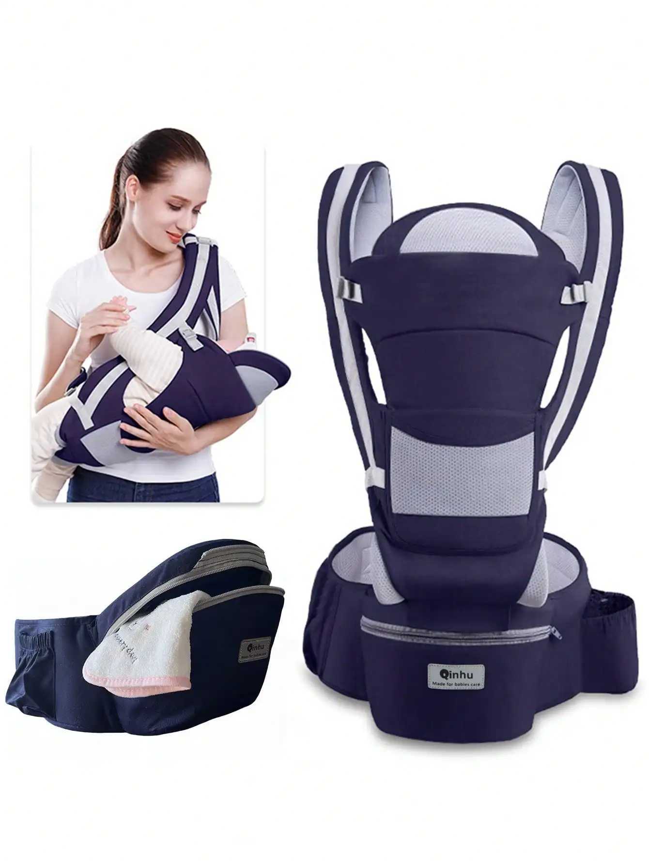 New Adjustable Ergonomic Baby Carrier With Hip Seat Portable Multifunctional Suitable For Travel Leisure And Daily Use J250925