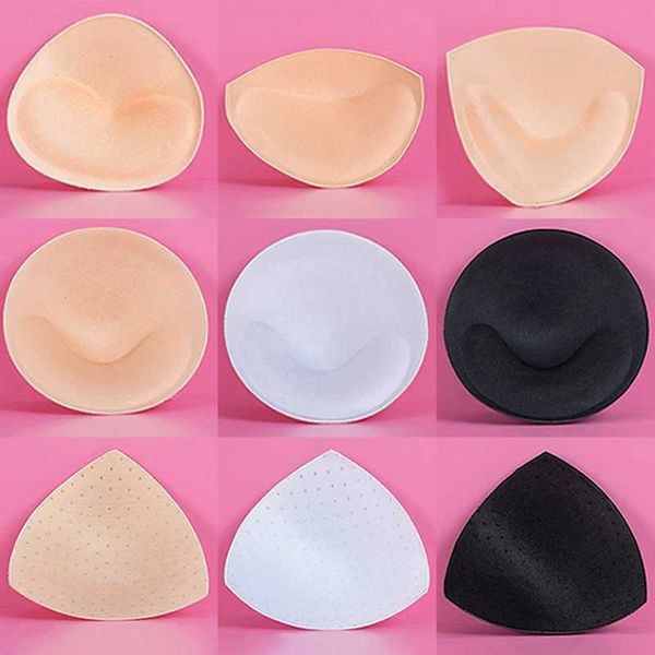 2 pieces 1 pair of female intimate accessories sponge swimsuit bra push up bra pad chest enhancement bra foam inserted into chest cup W24082
