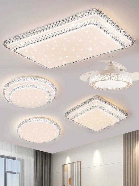 Modern Diamond Simple Design LED Ceiling Lamp White-Warm Light Bedroom Living Room Home Lighting Decorate Lustre Home Appliance Z250120