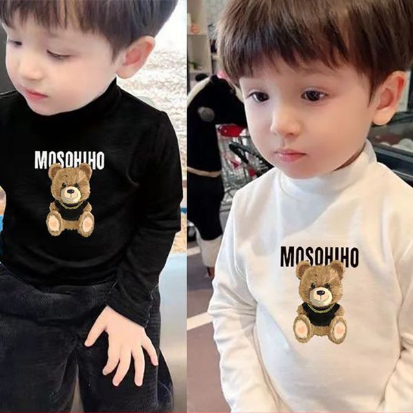 Children&#039;s Winter Girls Warm Sweaters Boys Knitted Turtleneck Sweaters Baby High Collar Pullover Sweater Kids Coats