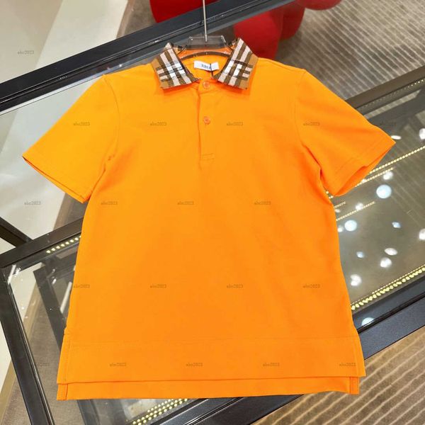 Classics baby Short sleeve Polo shirt Bottom split design lapel tee child tshirt kids designer clothes Multi-color option boys girls T-shirt