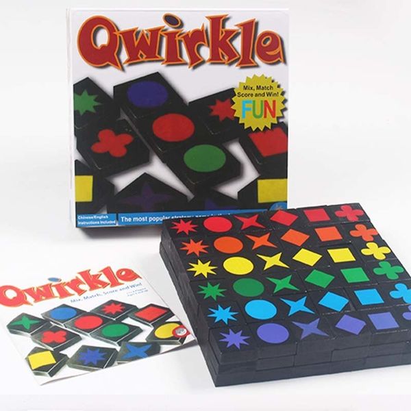 Intelligence toys Novelty Educational Toys Qwirkle Wooden Chess Parent child Interactive Games For Kids And Adults 230711