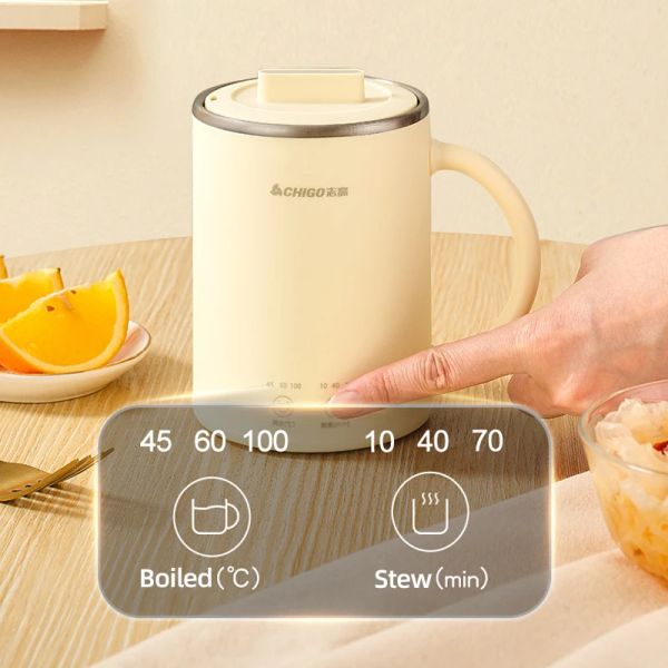 400ml Electric Kettle Health Preserving Pot Boiled Water Tea Pot Multicooker Electric Heating Cup Desktop Stew Cup 220V