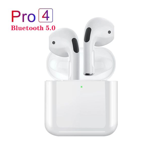 Pro 4 TWS Wireless Headphones Earphone Bluetooth-compatible 5.0 Waterproof Headset with Mic for Xiaomi iPhone Pro4 Earbuds