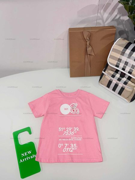 New baby T-shirt Various styles child tshirt High quality kids designer clothes Bulk letter printing boys girls Short Sleeve tees