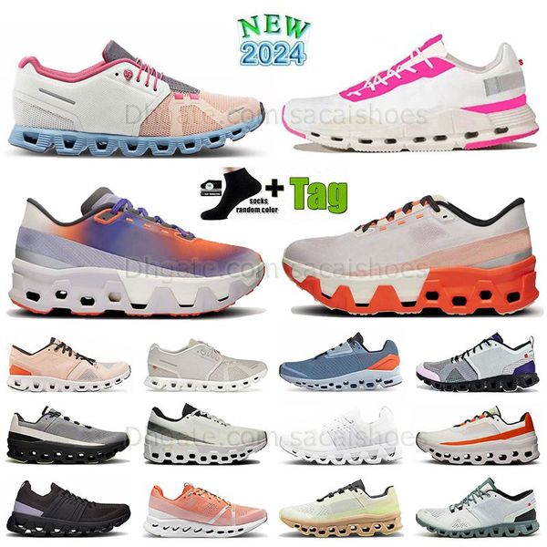 Mens Womens Designer Shoes Platform Runner Running Shoe Hot Pink And Purple Cloud White Blue Moon Clay V2 Sport Sneakers Women Men Plate-for