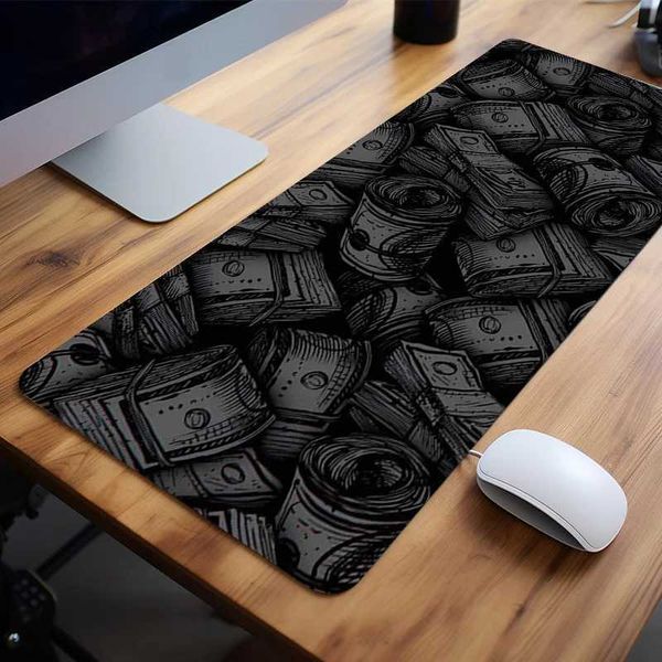 Mouse Pads Wrist Rests Cool Dollar Aesthetics Large Game Mouse Pad Office Desk Pad Computer Keyboard Pad Non slip Office Desk Decoration Acc