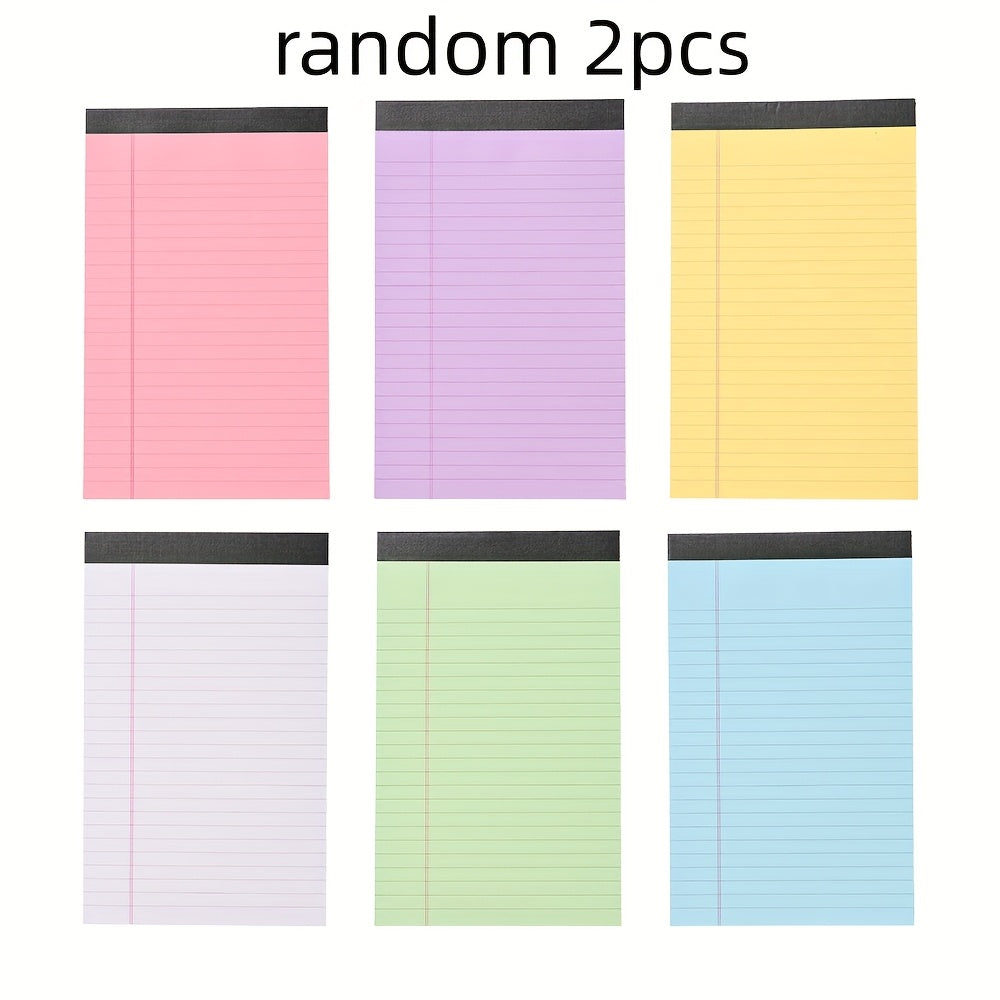 TEMU 50 Tear-off Notebooks - Pastel Colors (pink, Blue, Green, Yellow, Lavender), Thick Self-stick Pages, Portable Notebook Pads For, Office, Home, -