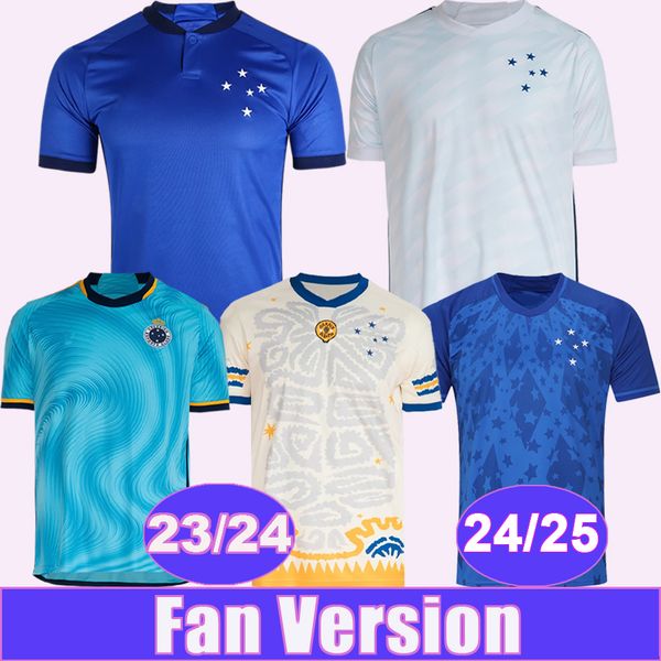 23 24 Fans Cruzeiro WILLIAM Mens Soccer Jerseys HADO W.RIBEIRO M.VITAL 24 25 Home Away 3rd Special editions Football Shirts Aldult short sle