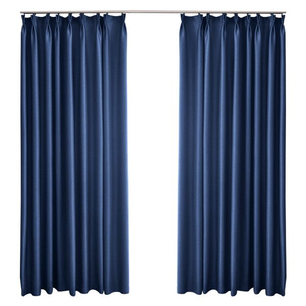 A687 Durable Cotton & Linen Curtain - Super Sound Insulation for Bedroom Windows with Full Shade