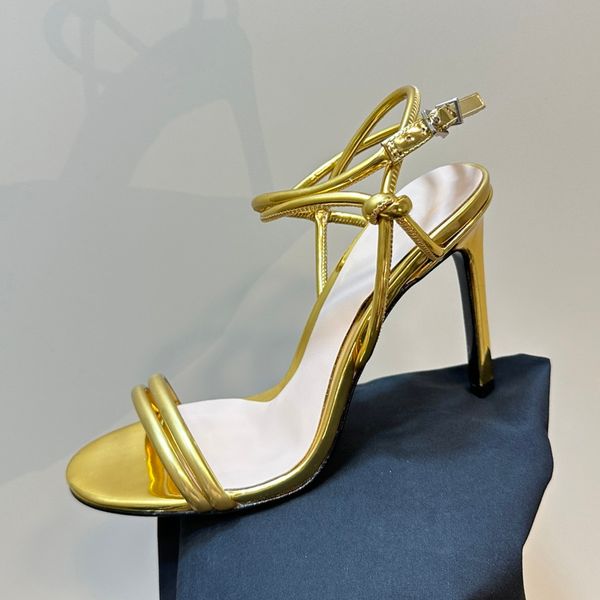 Luxury Designer Brand Women Shoes New Strap Combo 10CM High Heel Sandals Fashion Party Evening Dress Shoes Top Women Shoes Factory Shoe Box