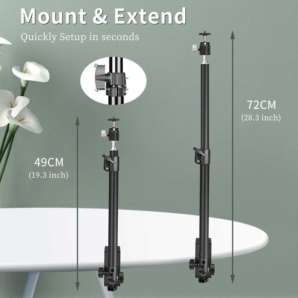 Desktop Adjustable Light Stand C-clamp Light Tripod With 1-4 Ball Head Tabletop Bracket Stand For Camera Ring Light Softbox Z250116