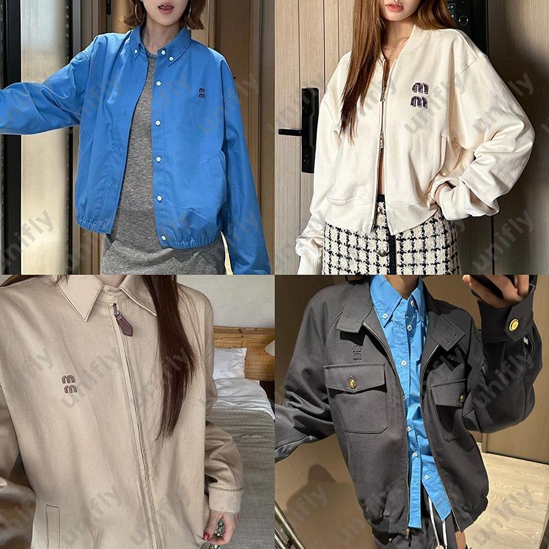 Embroidered Jacket Shirts Women Coat Designer Jackets Outerwear -15 Autumn Winter Female Clothing Jacket For Womens Lapel Collar Overcoat Tops DPD25