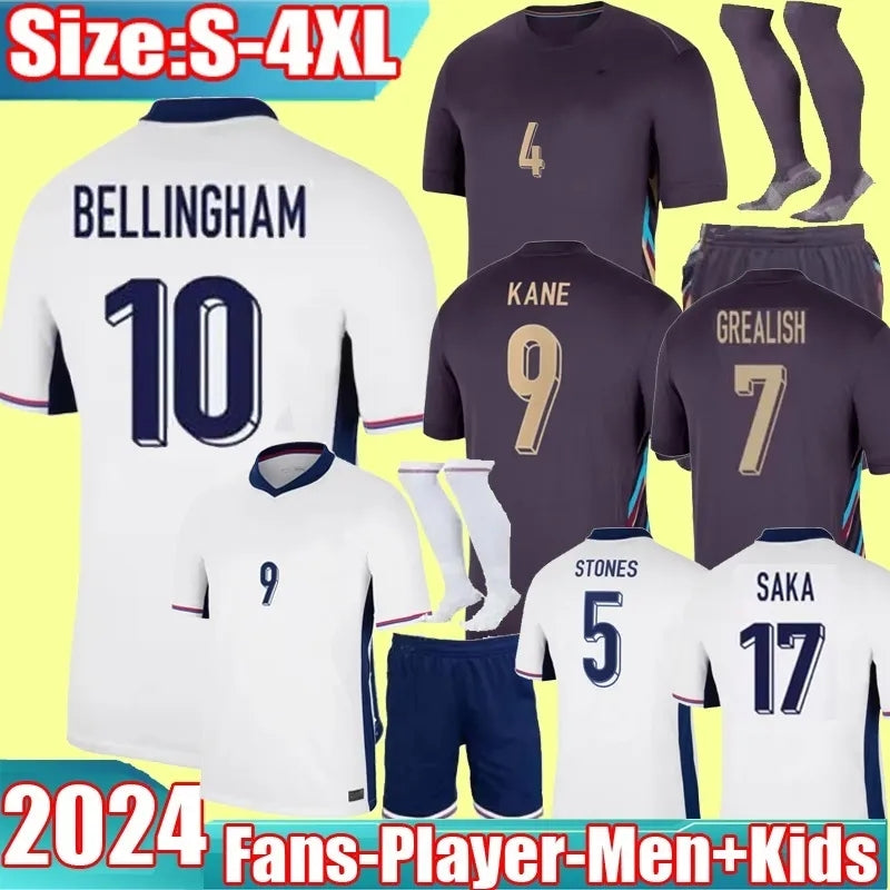 23 24 25 BELLINGHAM SANCHO FODEN Soccer Jerseys KIDS KIT Football Shirts 2023 2024 2025 KANE GREALISH RASHFORD STERLING MOUNT WALKER Football Jersey