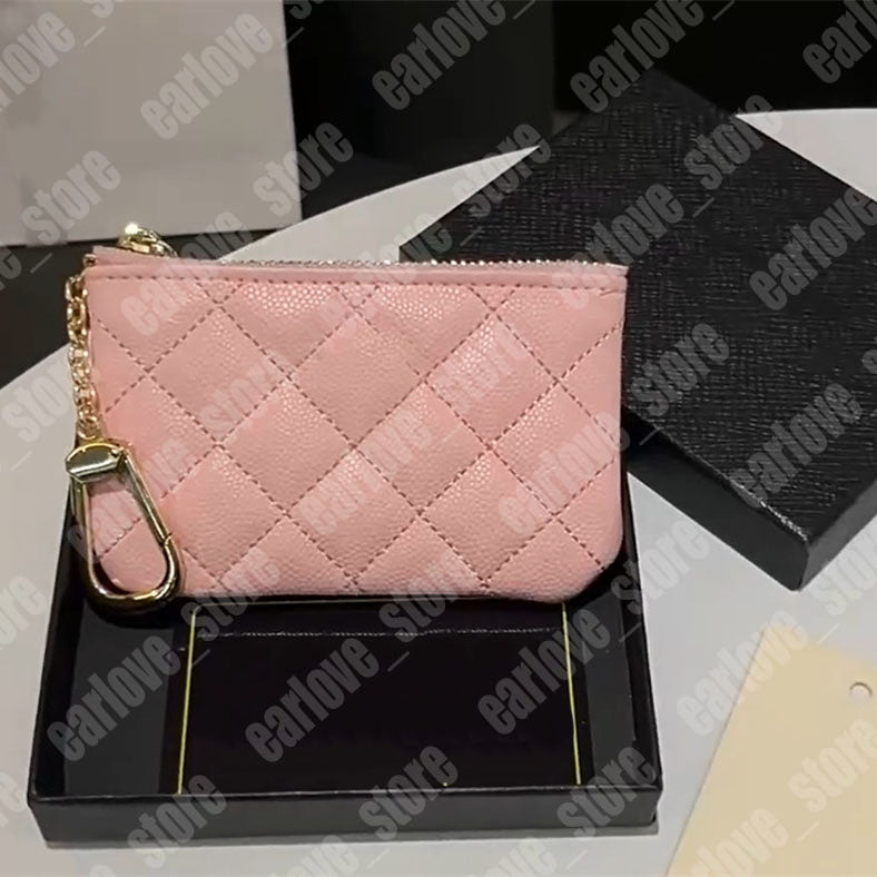 Designer Keychain Wallet For Man And Women Luxury Card Holders Mini Coin Purse Bag Charm Zipper Key Pouch Womens Wallets