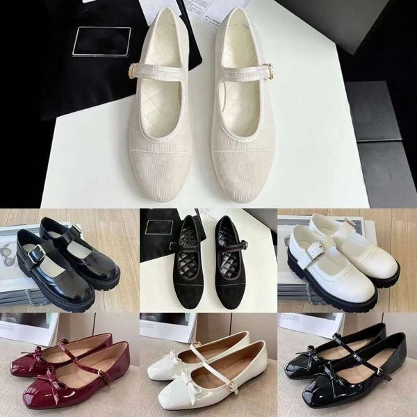 Dress 2024 Spring New Flat Sole Soft Mary Jane Shoes Single Womens high-heeled shoes One Button Strap Shallow Mouth Small Leather