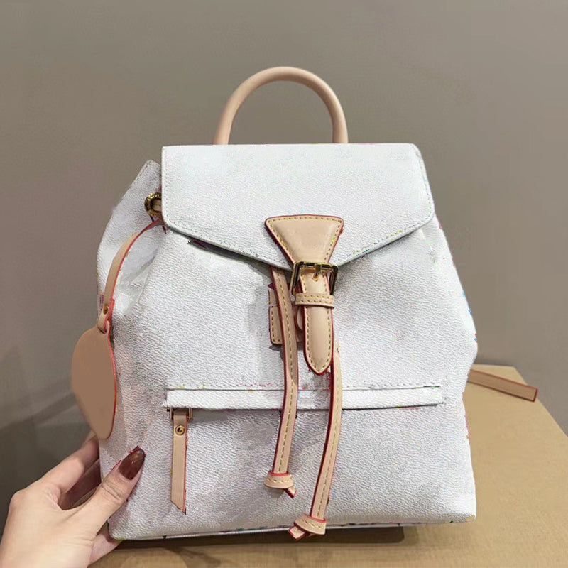 Backpacks Women Designer Luxury Bags Fashion Classic School Shoulder Bag Classic Student Handle Purse Embossed Flowers Vintage Men Backpack