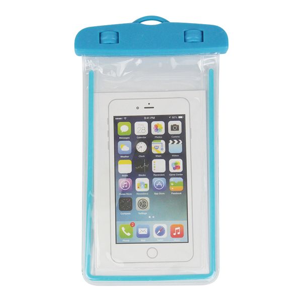 Luminous PVC Waterproof Phone Pouch Portable Universal Swimming Beach Dry Bag Case Underwater Mobile Phone Cover for Samsung Huawei 4-6.5inc