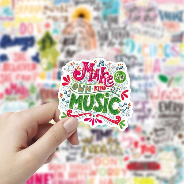 600 inspirational phrase cartoon graffiti stickerssmall fresh decoration notebook lage stickers