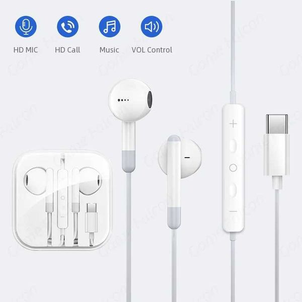 Type C 3.5mm Headset Stereo Music Earbud Wired Headphones With MIC DAC Chip For Samsung Xiaomi Google Pixel Poco Realme Computer Y240823