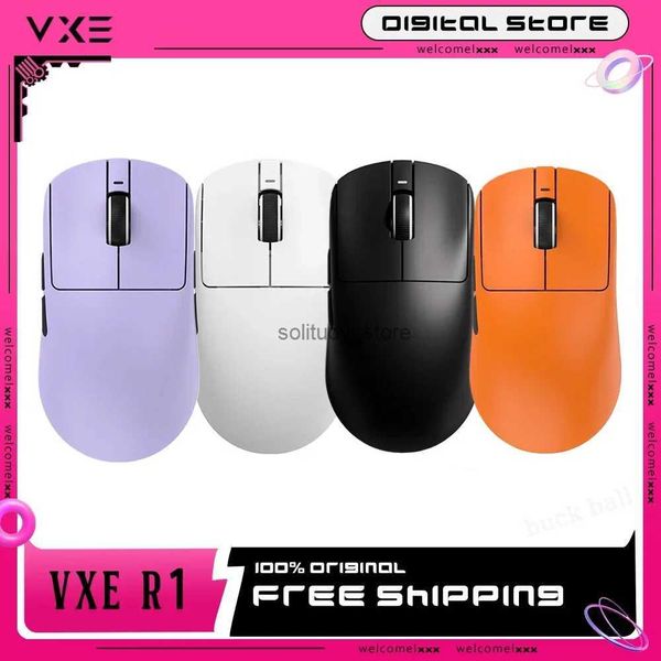Mice VXE R1 Pro Max Wireless Mouse Dragonfly R1 SE Lightweight PAW3395 2KHz Long Play Nordic52840 Ergonomic F Game Mouse Q240613