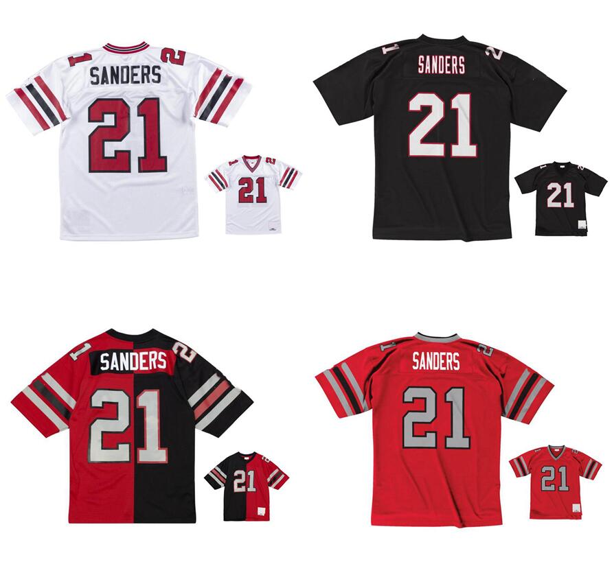 Stitched football Jerseys 21 Deion Sanders 1989 mesh Legacy Retired retro Classics Jersey Men women youth S-6XL red white black