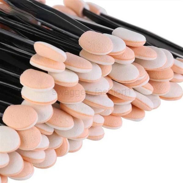 Wholesale 50-30Pcs Disposable Eyeshadow Brush Portable Double End Sponge Eye Shadow Applicators Beauty Makeup ToolsXJ240807