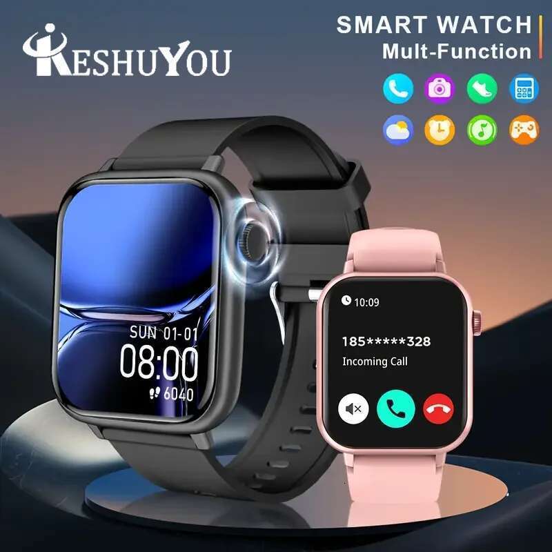 Smart Watch Bluetooth Talk Heart Rate Monitor Sports Health IP68 Waterproof Men Women smartwatch Holiday Gifts