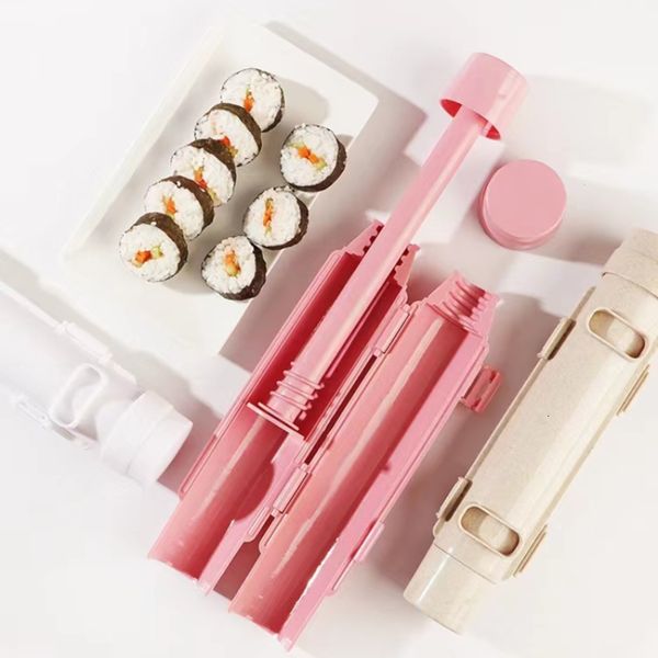Sushi Tools DIY Sushi Making Machine Quick Sushi Maker Kitchen Bazooka Japanese Rolled Rice Meat Mold Bento Accessories