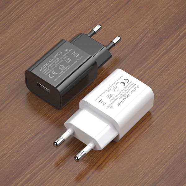 EU Standard 5V1A Charging Head with CE & RoHS Certifications - Universal European USB Adapter plug for Smartphones