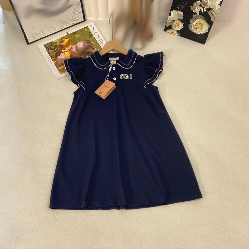 Kids Dress Designer Girl Skirts Luxury Baby Clothing Big Childrens Dress Breathable Comfortable Clothes -8 Cute Girl Dress DPD24082214