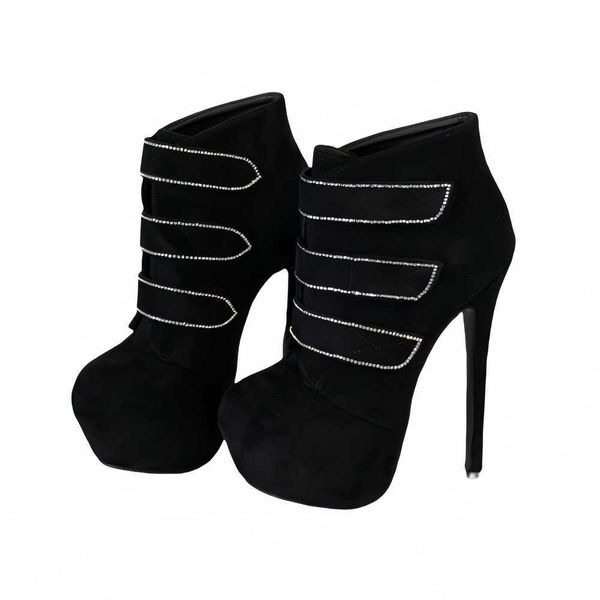 CMM Childrens Boots Autumn-winter New 16cm High Heel Waterproof Platform Womens Boots 35 42 Banquet Fashion High Heel Short Boots