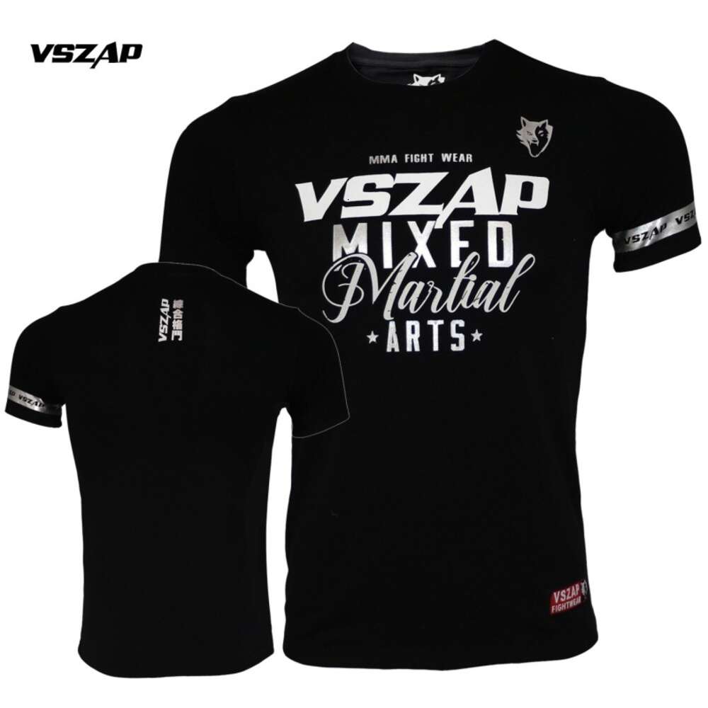 VSZAP Comprehensive Skills MMA Sports Fighting Pure Cotton T-shirt Boxing Casual Multi Functional Top Fiess Suit