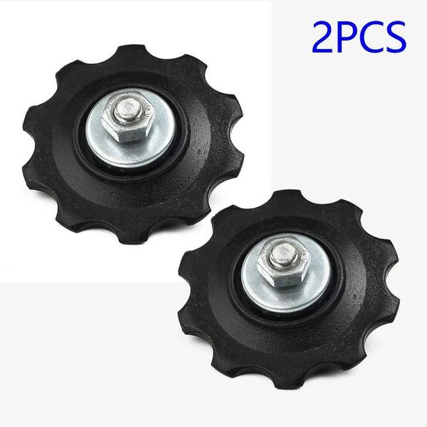 2pcs 10T Mountain Bikes Guide Wheels 6-7 Speed Road Bicycles Rear Derailleur Guide Pulley Roller Idler Bearing Plastic Parts XJ241210