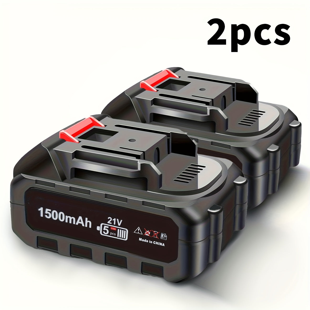 TEMU 2pcs-1pc 21v 1500mah Li-ion Replacement Battery For Makita, Large Capacity Rechargeable Battery Pack For Cordless Power Tools (battery Only),