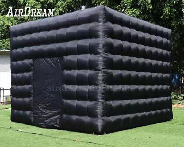 wholesale Black White Inflatable Cube Tent Outdoor Portable Events Room Shelter For Trade Show Display Party Photo Booth 004