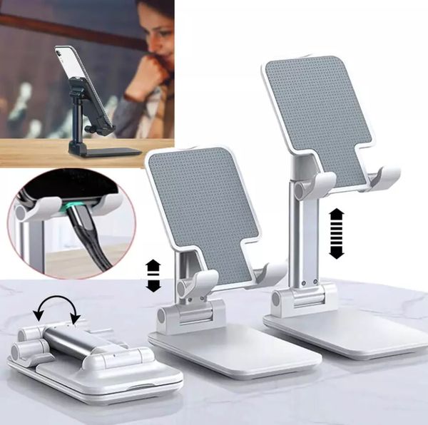 Compact Tablet and Cellphone Stand Adjustable Portable Holders for Home Office Use
