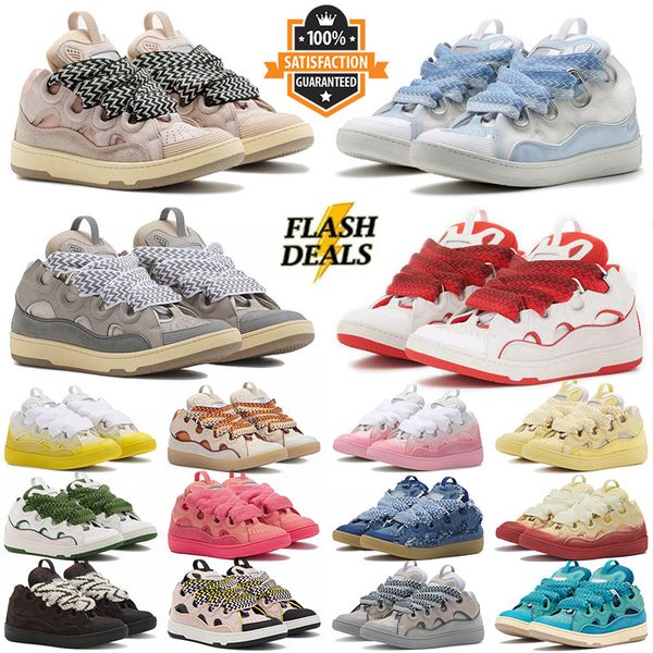 embossed calfskin stripe stretch cotton Low rubber nappa designer dress shoes men women leaterh curb sneakers loafers lace-up mesh nappa tra