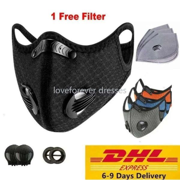2 Day Delivery 24H Ship Anti Dudt Activated Carbon Running Cycg SKI Anti-Pollution Bike Riding Face Mask With Filter Fy9060 STOCK