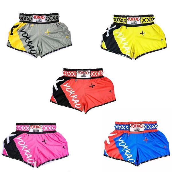 New Boxing Shorts MMA Fighting Sanda Fitness Shorts Children Adult Muay Thai Shorts