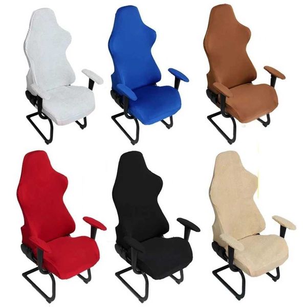 Set of 4 Stylish Gaming Chair Covers with Elastic Spandex - Enhance and Protect Your Off Armchair Seats - Perfect SlipcoversT250121